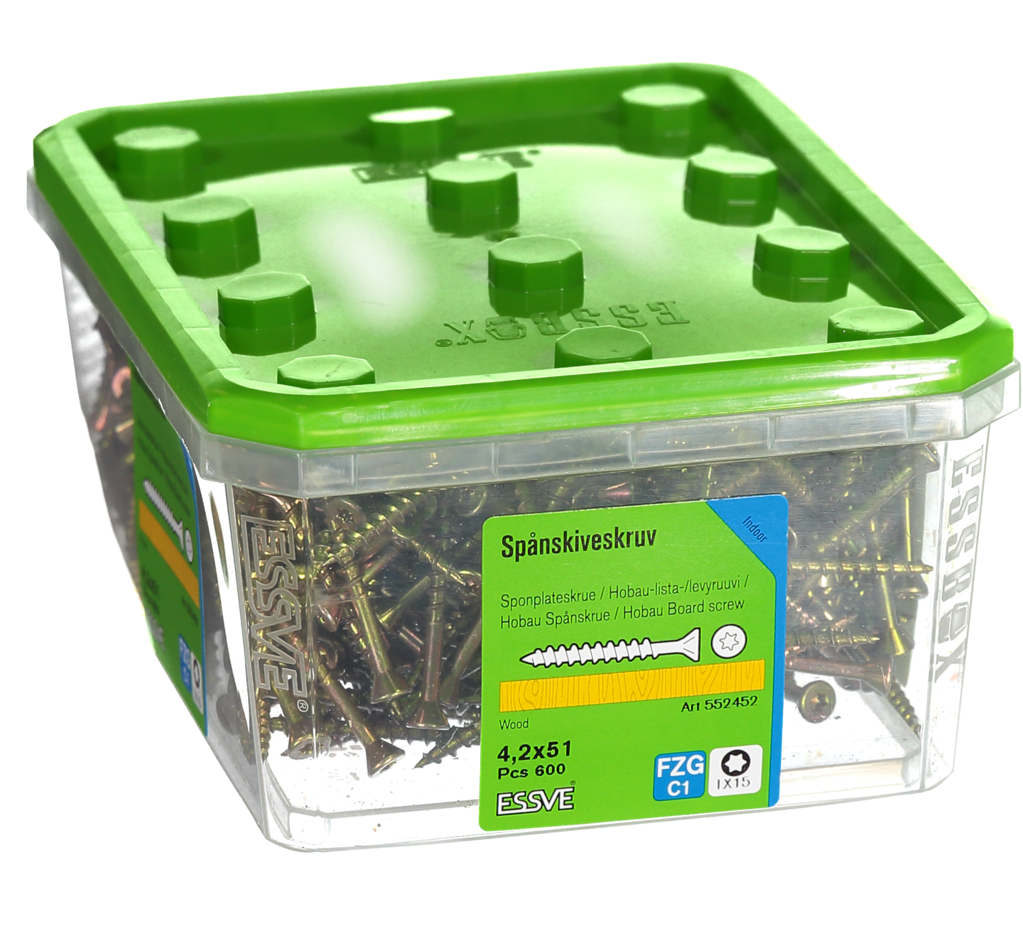 SPÅNSKRUV ESSVE FZG 4,2X51MM 600ST HOBAU