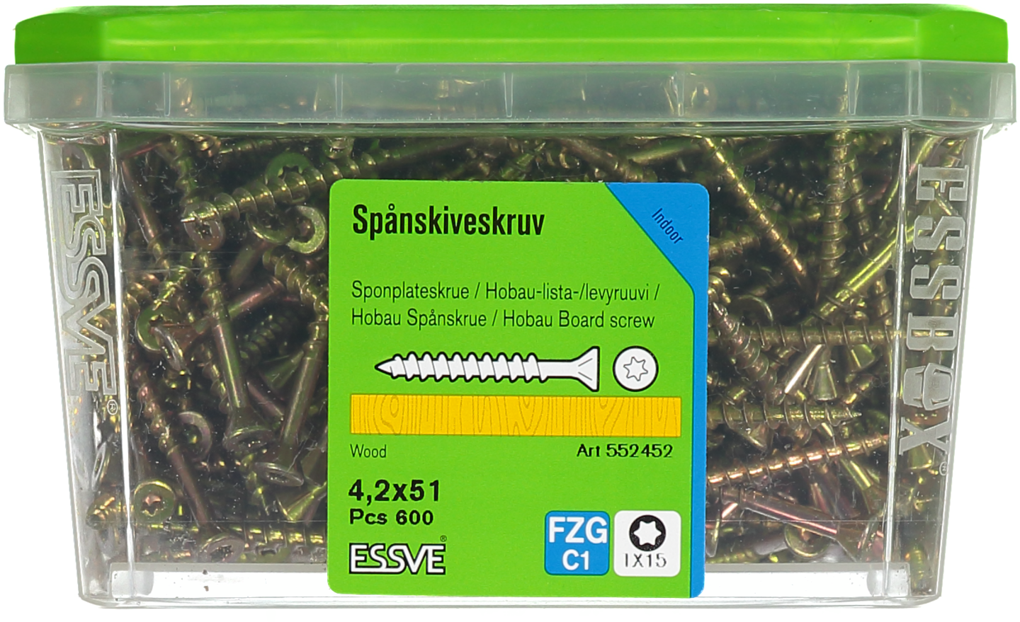 SPÅNSKRUV ESSVE FZG 4,2X51MM 600ST HOBAU