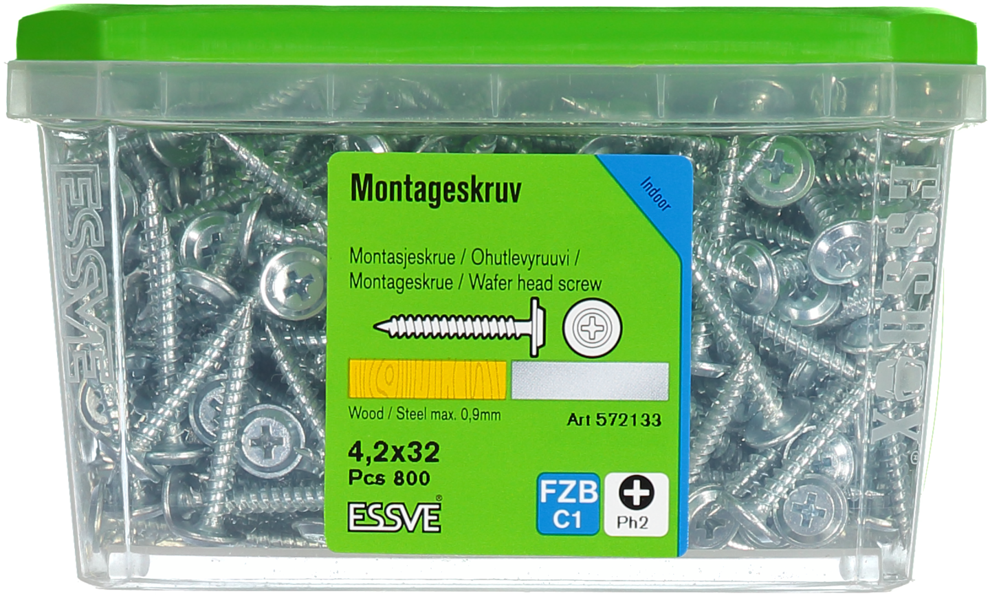 MONTAGESKRUV ESSVE MED VASS SPETS PH2 FZB 4,2X32 800ST