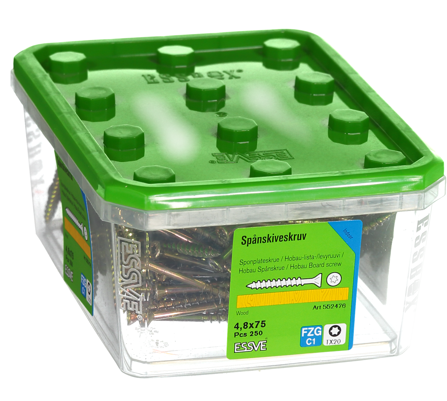 SKRUV ESSVE HOBAU TX20 GULKROM 4,8X75 250ST