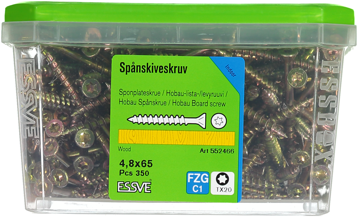 SPÅNSKRUV FZG 4,8X65MM 350ST HOBAU