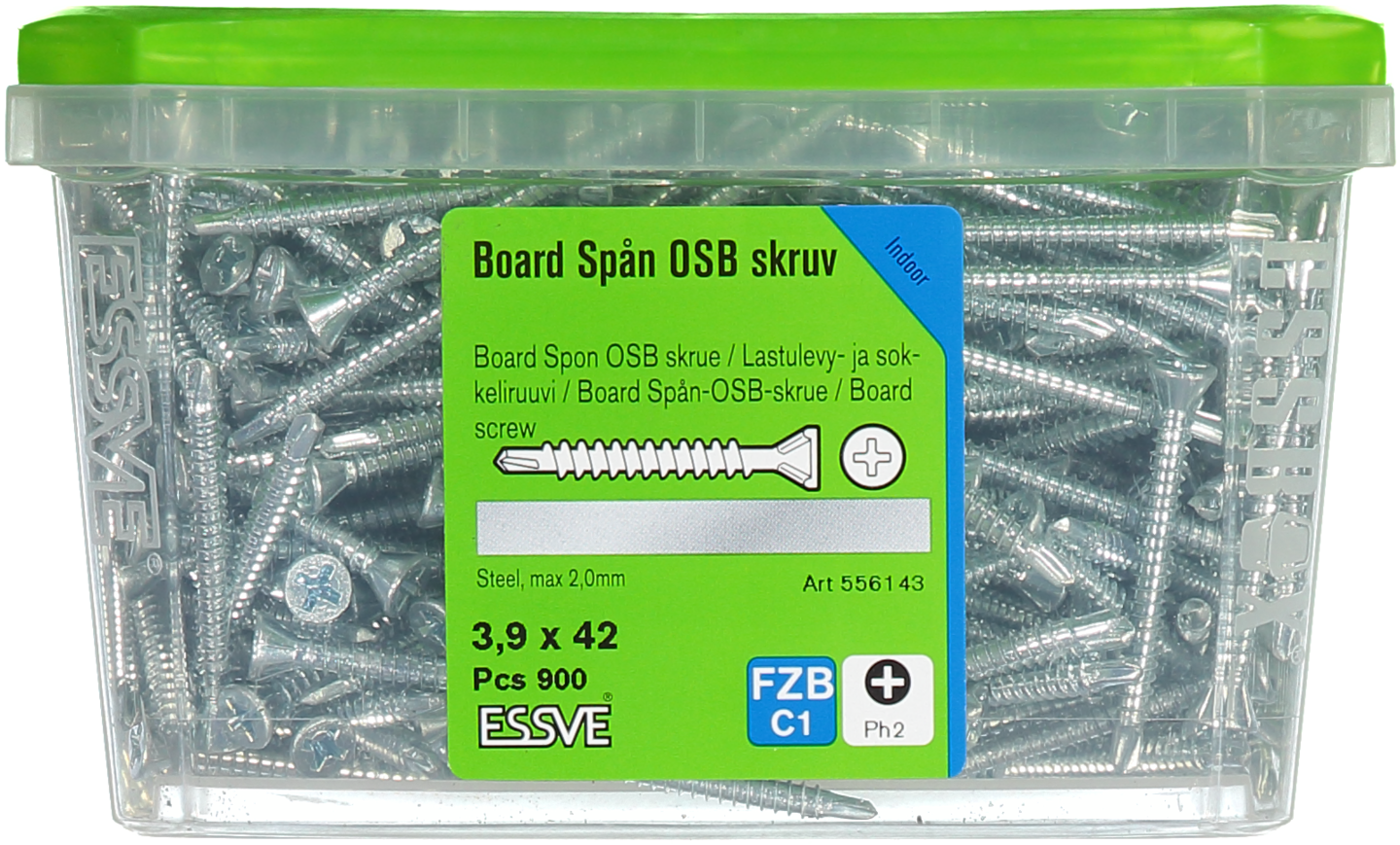 SPÅN/BOARDSKRUV BS 3,9x42MM FZB 900ST