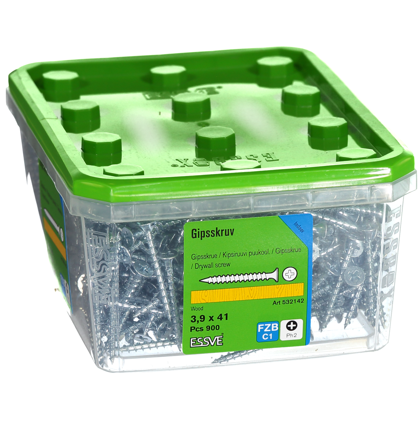 GIPSSKRUV TRÄ 3,9X41 900ST TRÄREGEL FZB