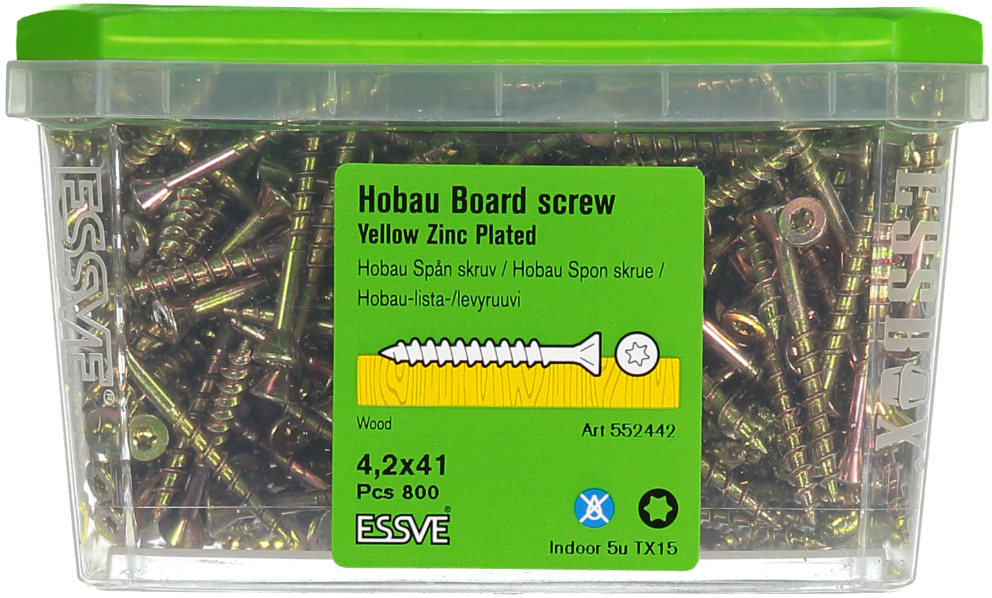 SKRUV ESSVE HOBAU TX15 GULKROM 4,2X41 800ST