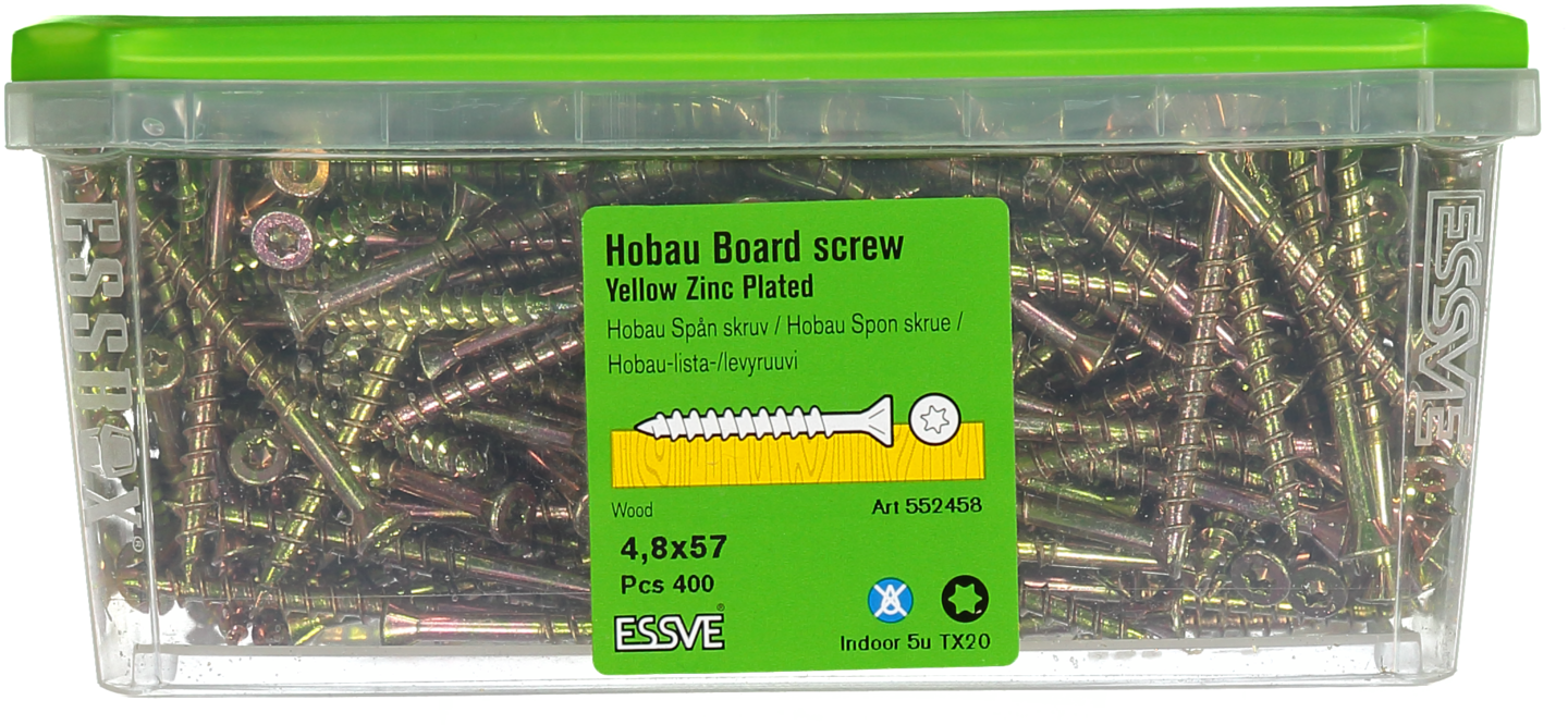 SKRUV ESSVE HOBAU TX20 GULKROM 4,8X57 400ST