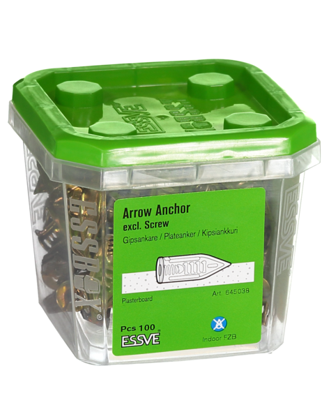 GIPSANKARE 3,5MM 100ST ARROW ANCHOR