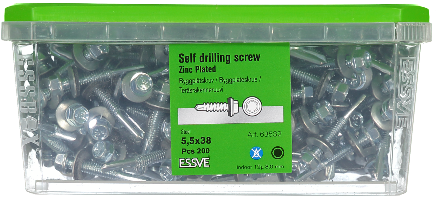 PLÅTSKRUV BS 6K BR FZB 5,5X38 200ST