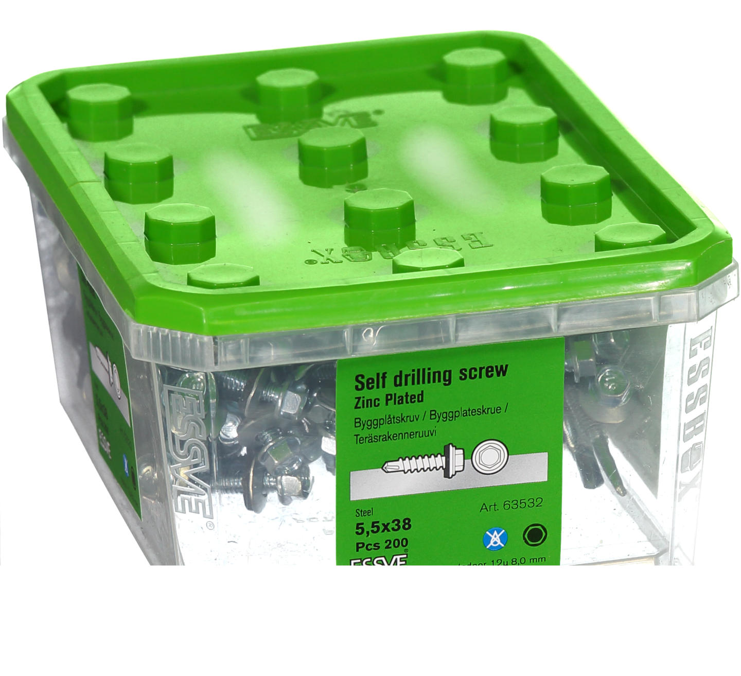 PLÅTSKRUV BS 6K BR FZB 5,5X38 200ST