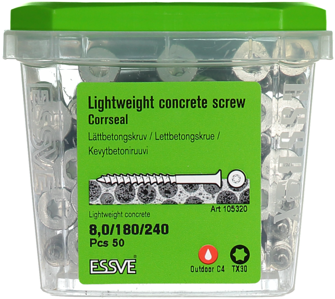 LÄTTBETONGSKRUV CS 8X240 50ST