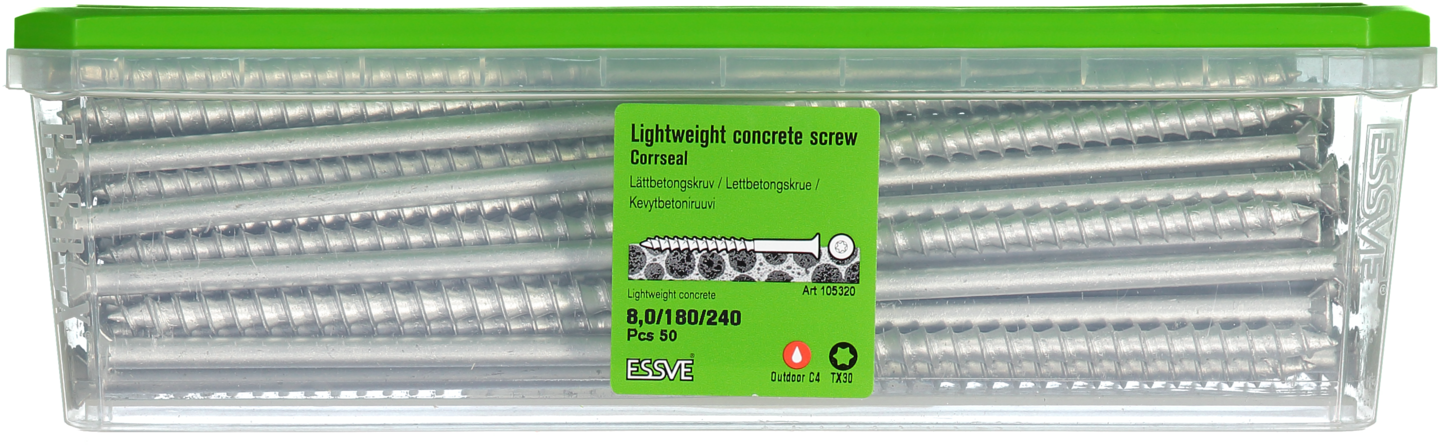 LÄTTBETONGSKRUV CS 8X240 50ST
