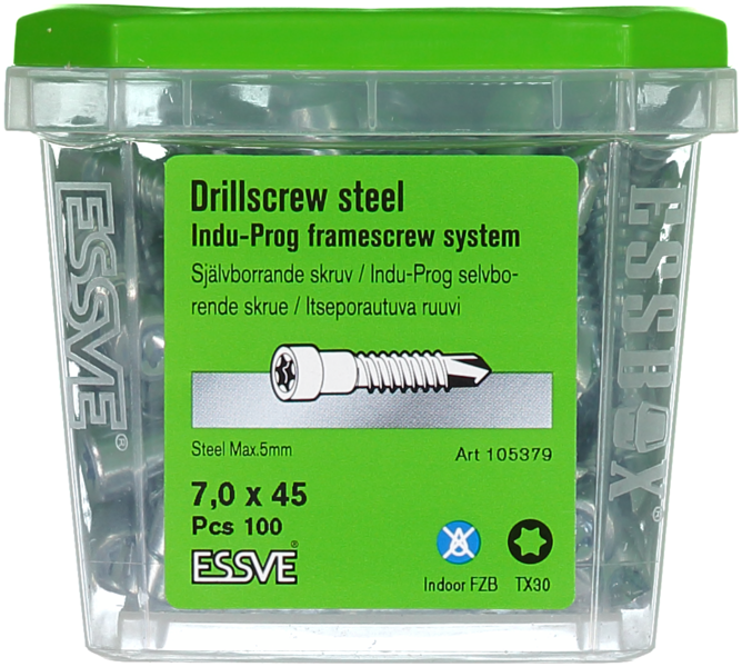 BORRSKRUV INDU-PROG 7X45 100ST