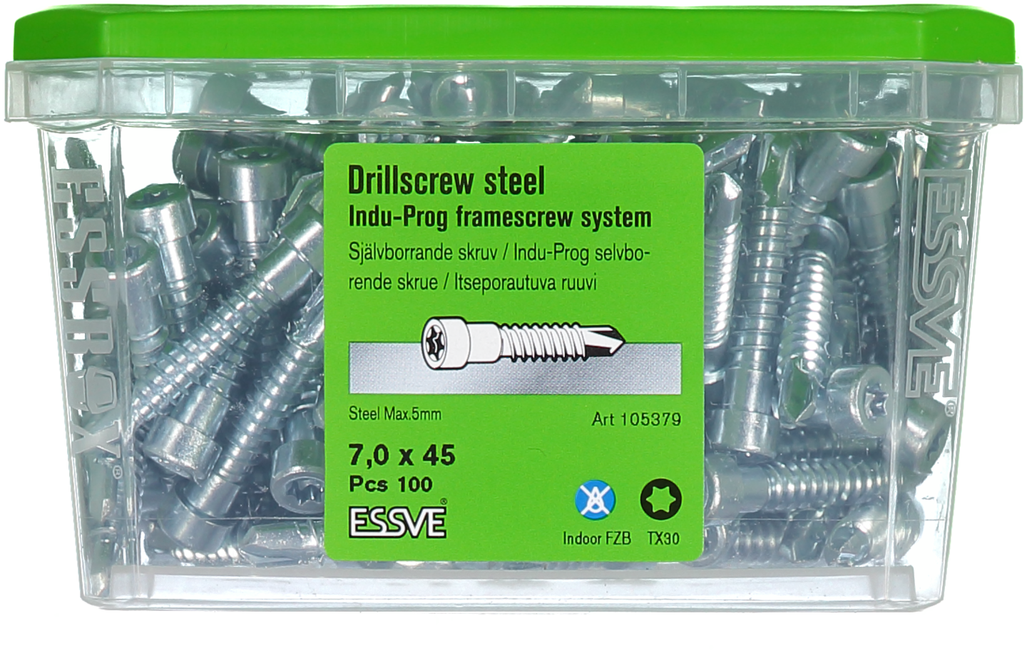 BORRSKRUV INDU-PROG 7X45 100ST