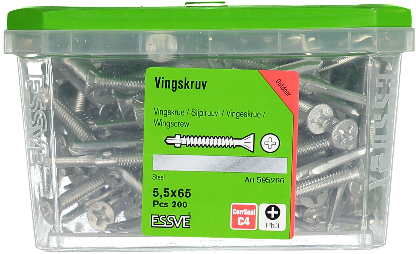 VINGSKRUV FS CORRSEAL 5,5X65 200ST