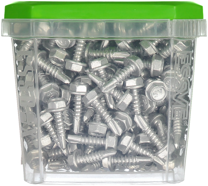 BYGGPLÅTSKRUV ESSVE CORRSEAL BORRSP SEXKANTSHUVUD 4,8X19 250ST