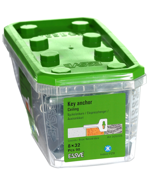 NYCKELANKARE ESSVE FZB 8X32 90ST