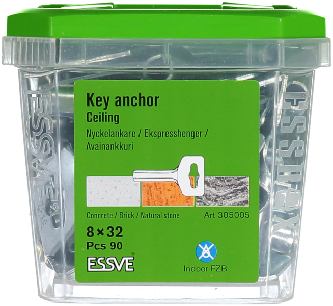 NYCKELANKARE ESSVE FZB 8X32 90ST