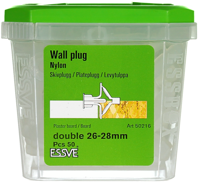 SKIVPLUGG DUBBEL 26-28MM 50ST