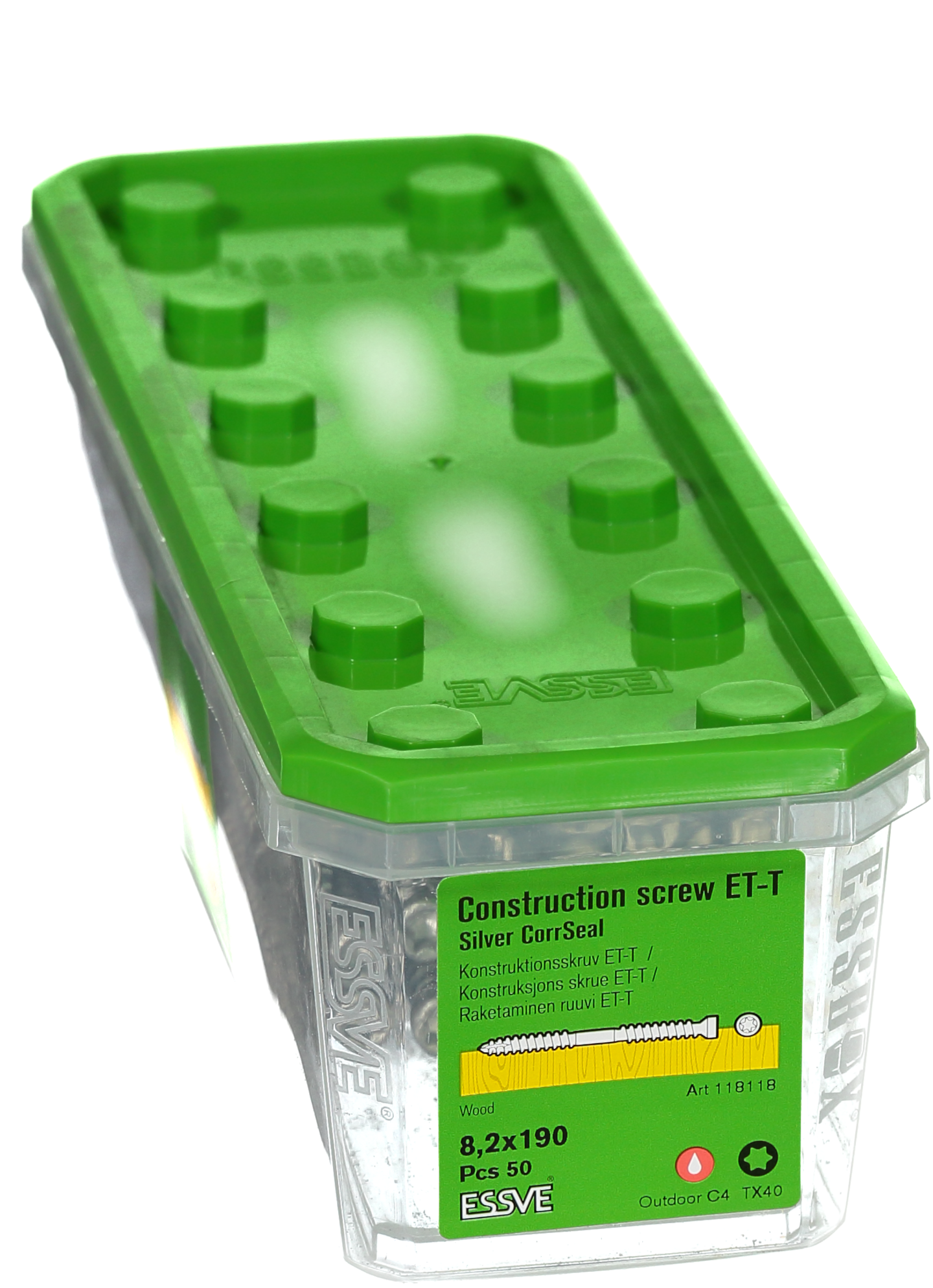 KONSTRUKTIONSSKRUV 8,2X190 50P ET-T CORRSEAL