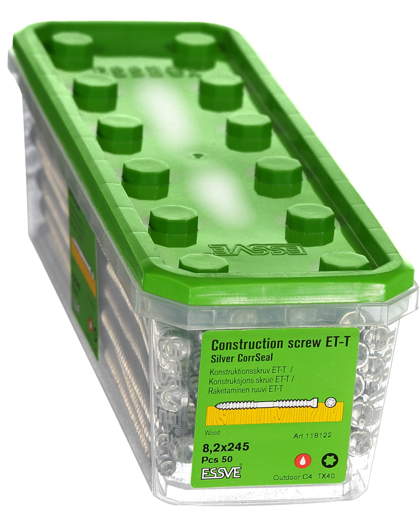 KONSTRUKTIONSSKRUV ET-T CUTTER CS 8,2X245 50ST