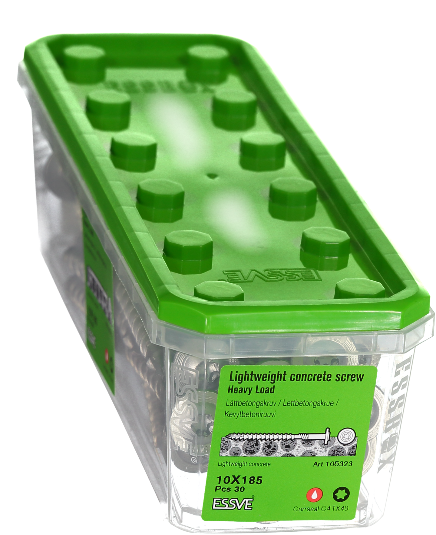 LÄTTBETONGSKRUV 10X185 CS 30ST HEAVY LOAD