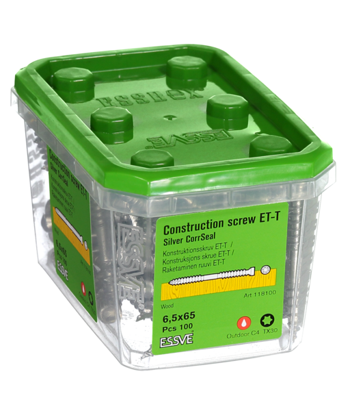 KONSTRUKTIONSSKRUV ET-T CUTTER CS 6,5X65 100ST