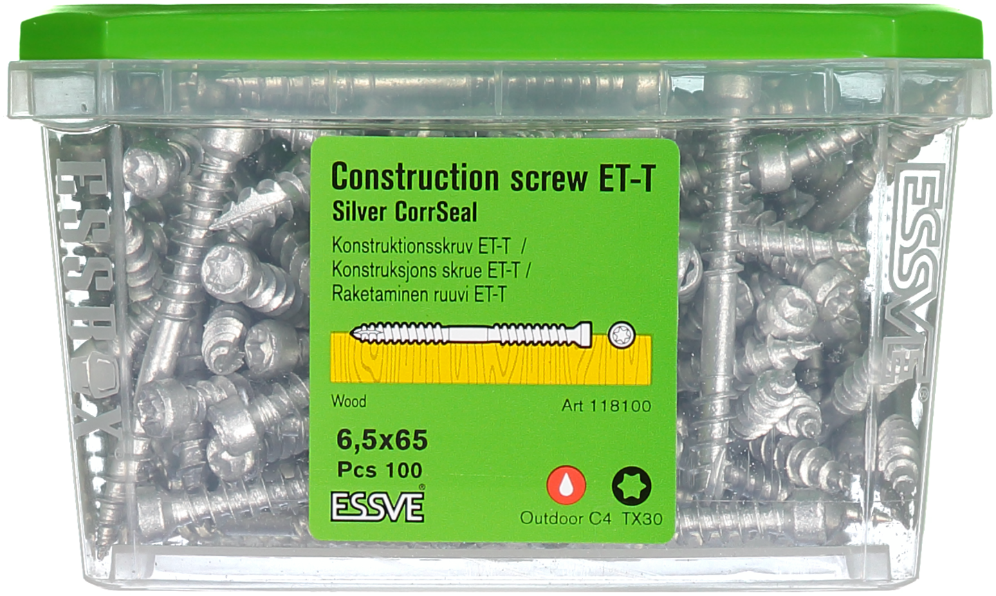 KONSTRUKTIONSSKRUV ET-T CUTTER CS 6,5X65 100ST