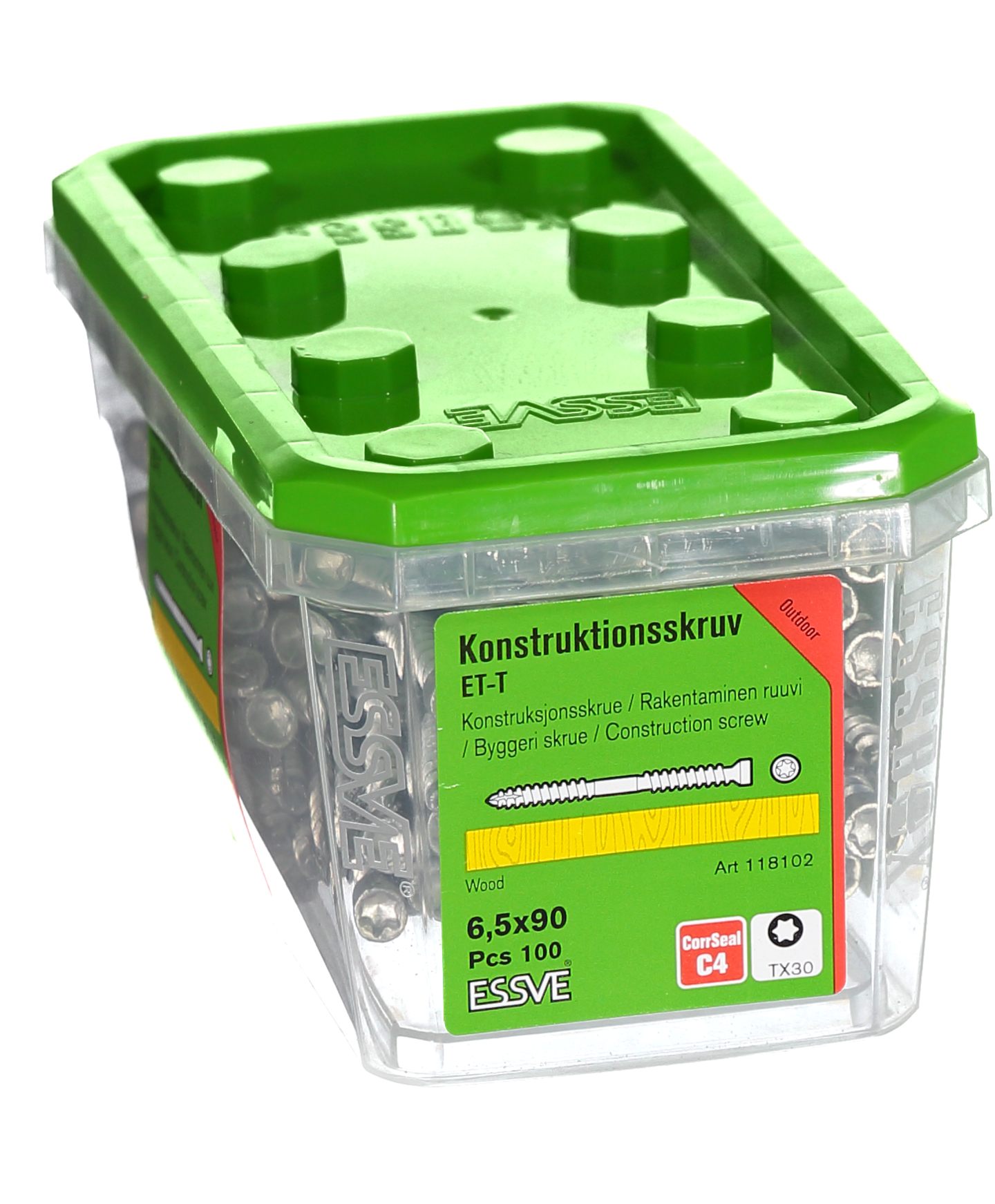 KONSTRUKTIONSSKRUV 6,5X90 100P ET-T CORRSEAL