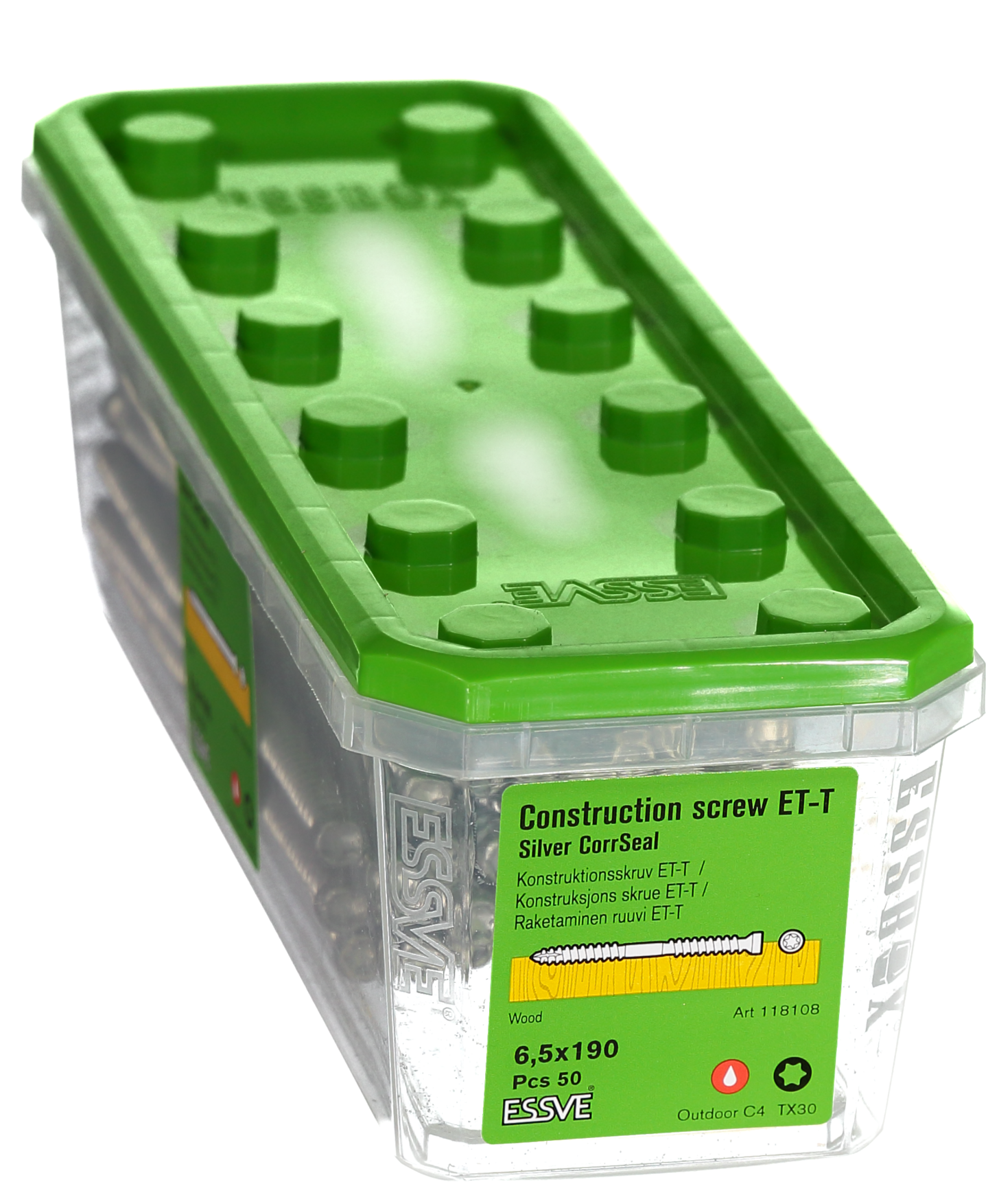 KONSTRUKTIONSSKRUV 6,5X190 50P ET-T CORRSEAL