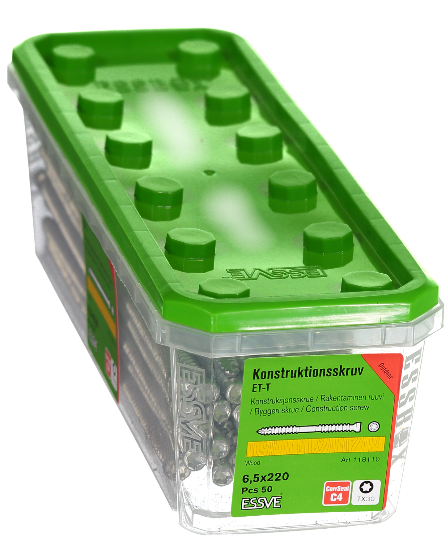 KONSTRUKTIONSSKRUV ET-T CUTTER CS 6,5X220 50ST