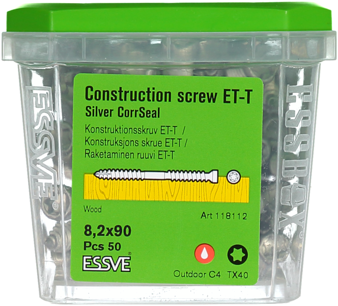 KONSTRUKTIONSSKRUV 8,2X90 50P ET-T CORRSEAL