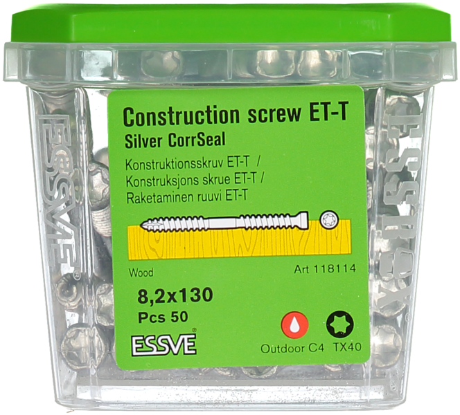 KONSTRUKTIONSSKRUV 8,2X130 50P ET-T CORRSEAL