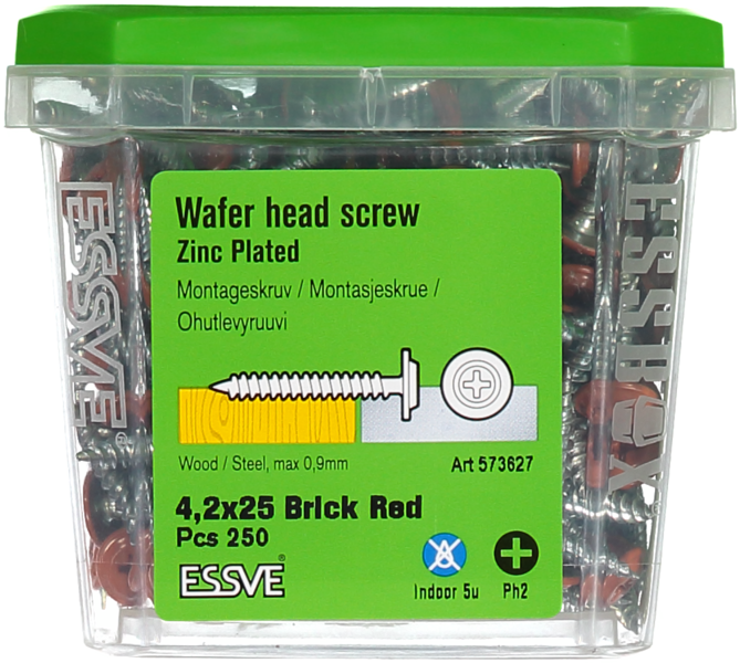 MONTAGESKRUV VS TEGELRÖD 4,2X25 250ST