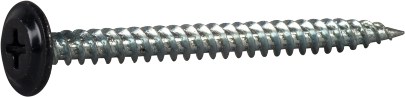 MONTAGESKRUV ESSVE MED VASS SPETS PH2 SVARTLACKERAD 4,2X50 250ST