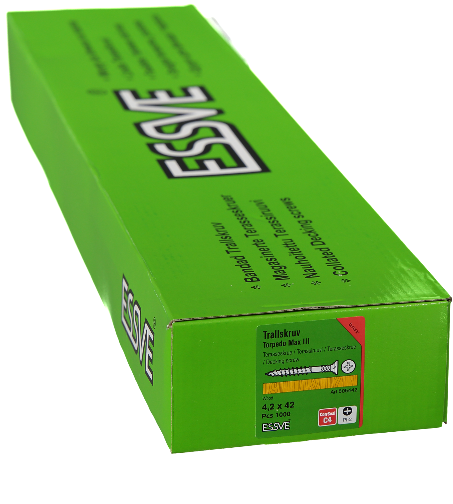 TRALLSKRUV BANDAD B4,2X42CS 1000ST MAX III