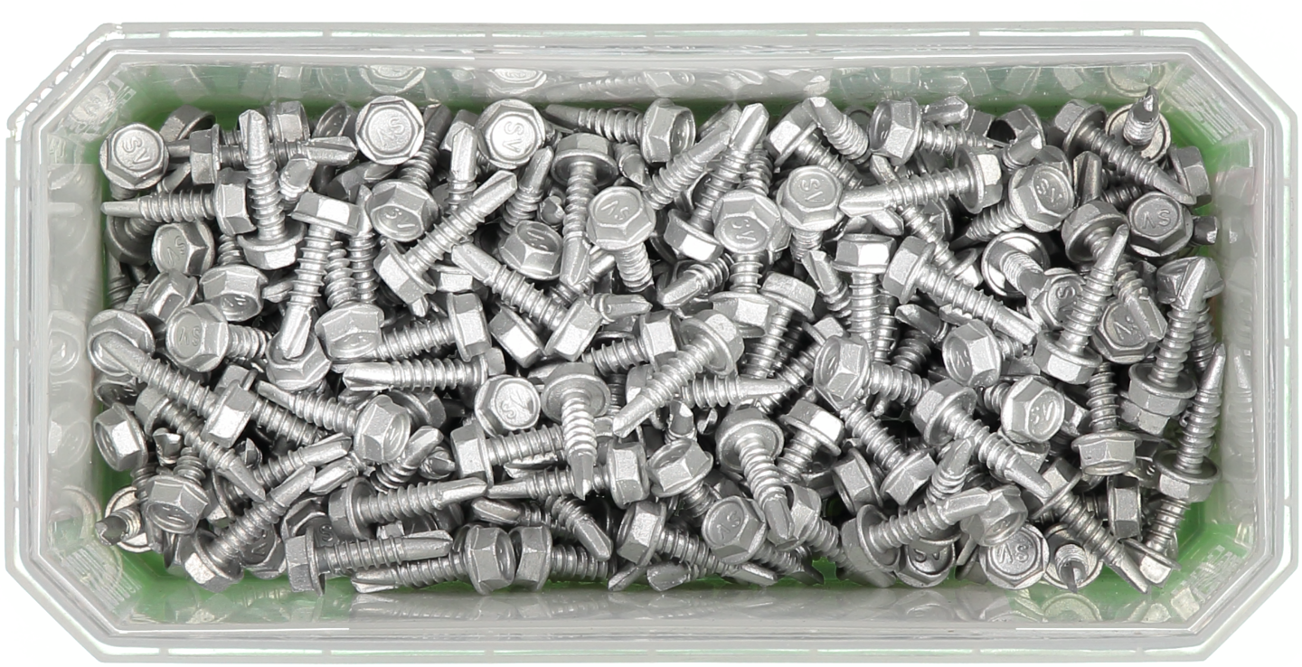 BYGGPLÅTSKRUV ESSVE CORRSEAL BORRSP SEXKANTSHUVUD FLÄNS 4,8X19 250