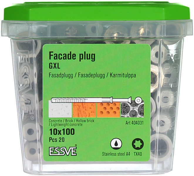 SKRUV GXL FH TX40 A4 10X100 20ST