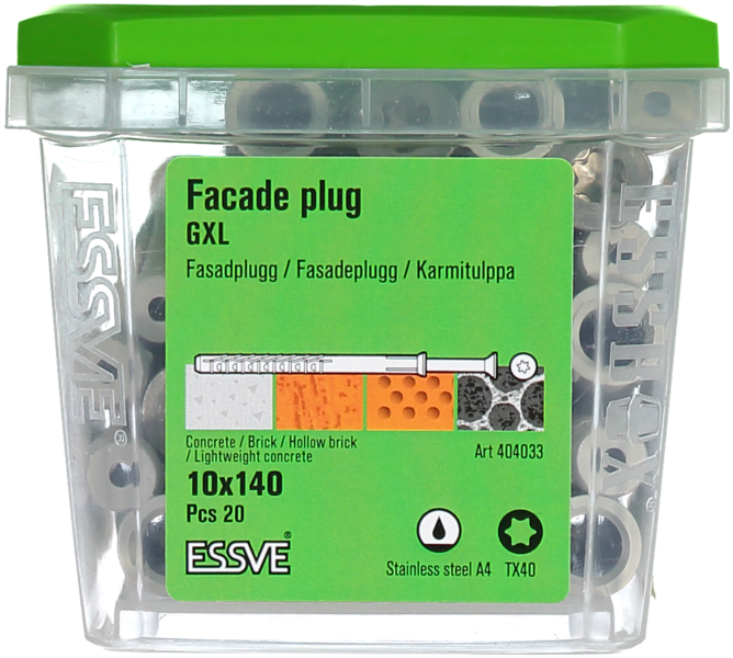 SKRUV GXL FH TX40 A4 10X140 20ST