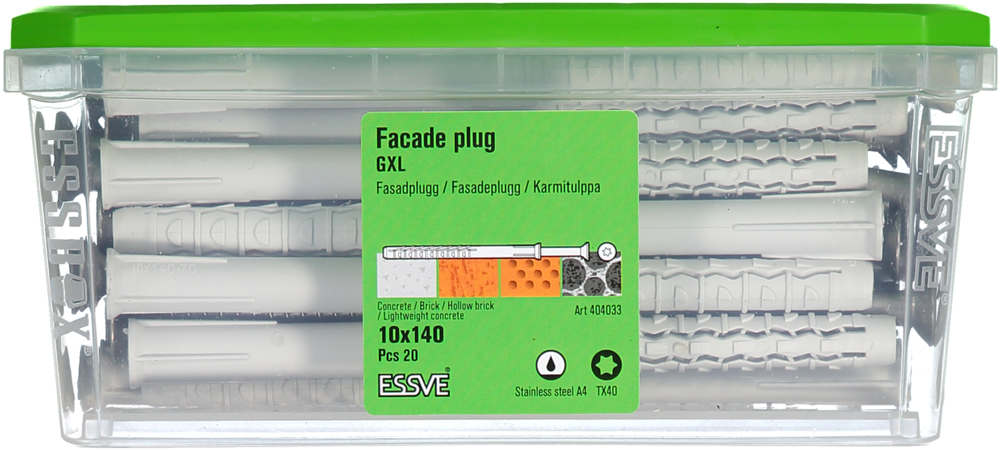 SKRUV GXL FH TX40 A4 10X140 20ST