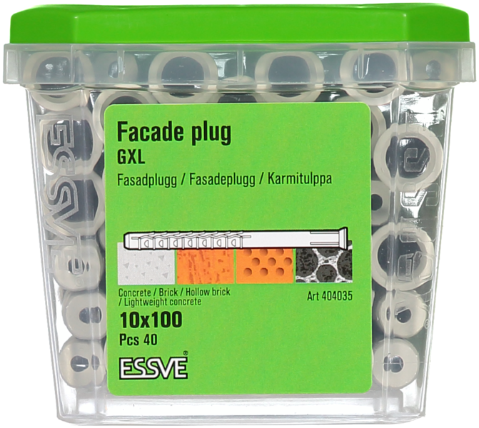 PLUGG ESSVE FÖR GXL SKRUV 10X100MM 40ST