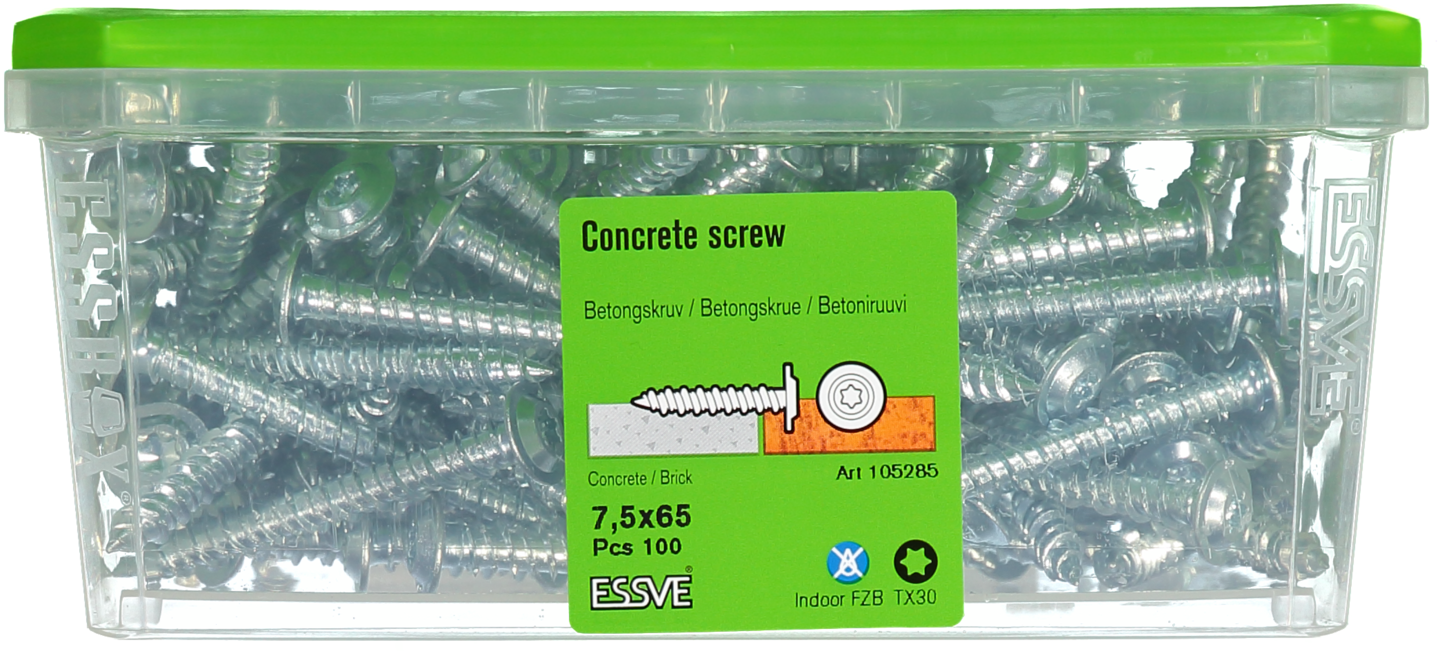 BETONGSKRUV WAF FZB 7,5X65MM 100ST