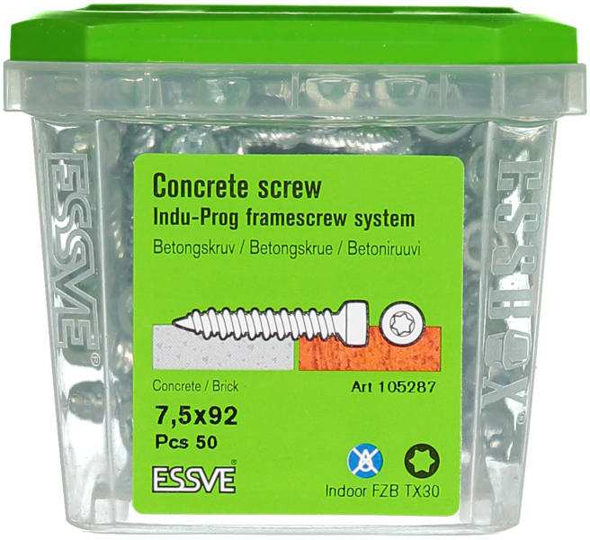 BETONGSKRUV 7,5X92 50ST INDU-PROG