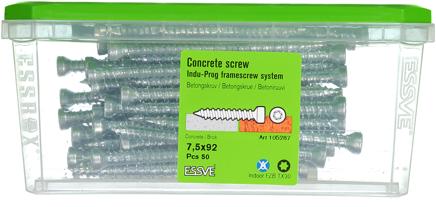 BETONGSKRUV 7,5X92 50ST INDU-PROG