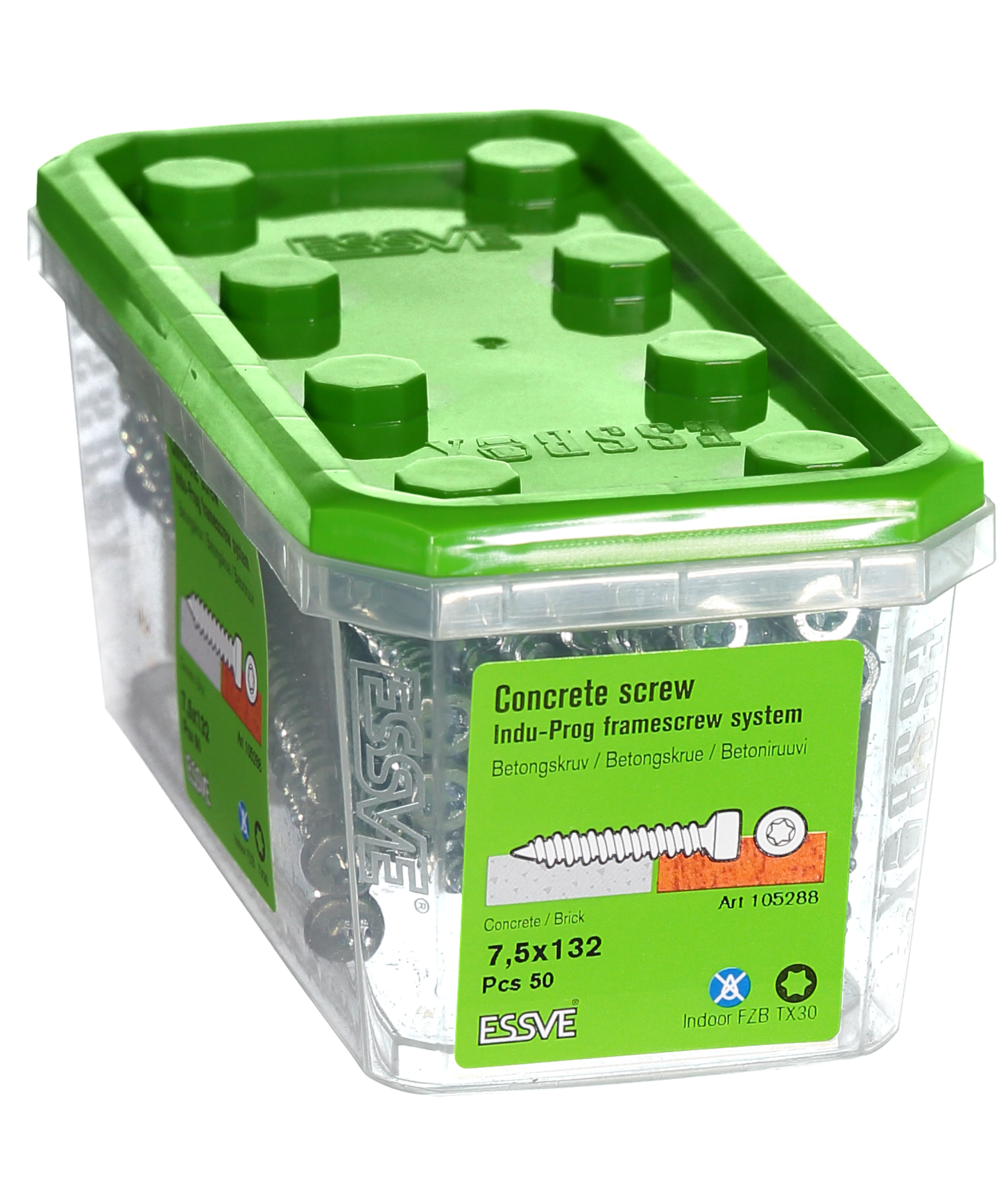 BETONGSKRUV 7,5X132 50ST INDU-PROG