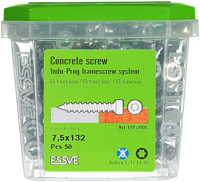 BETONGSKRUV 7,5X132 50ST INDU-PROG