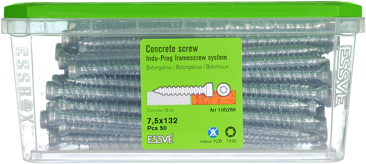 BETONGSKRUV 7,5X132 50ST INDU-PROG