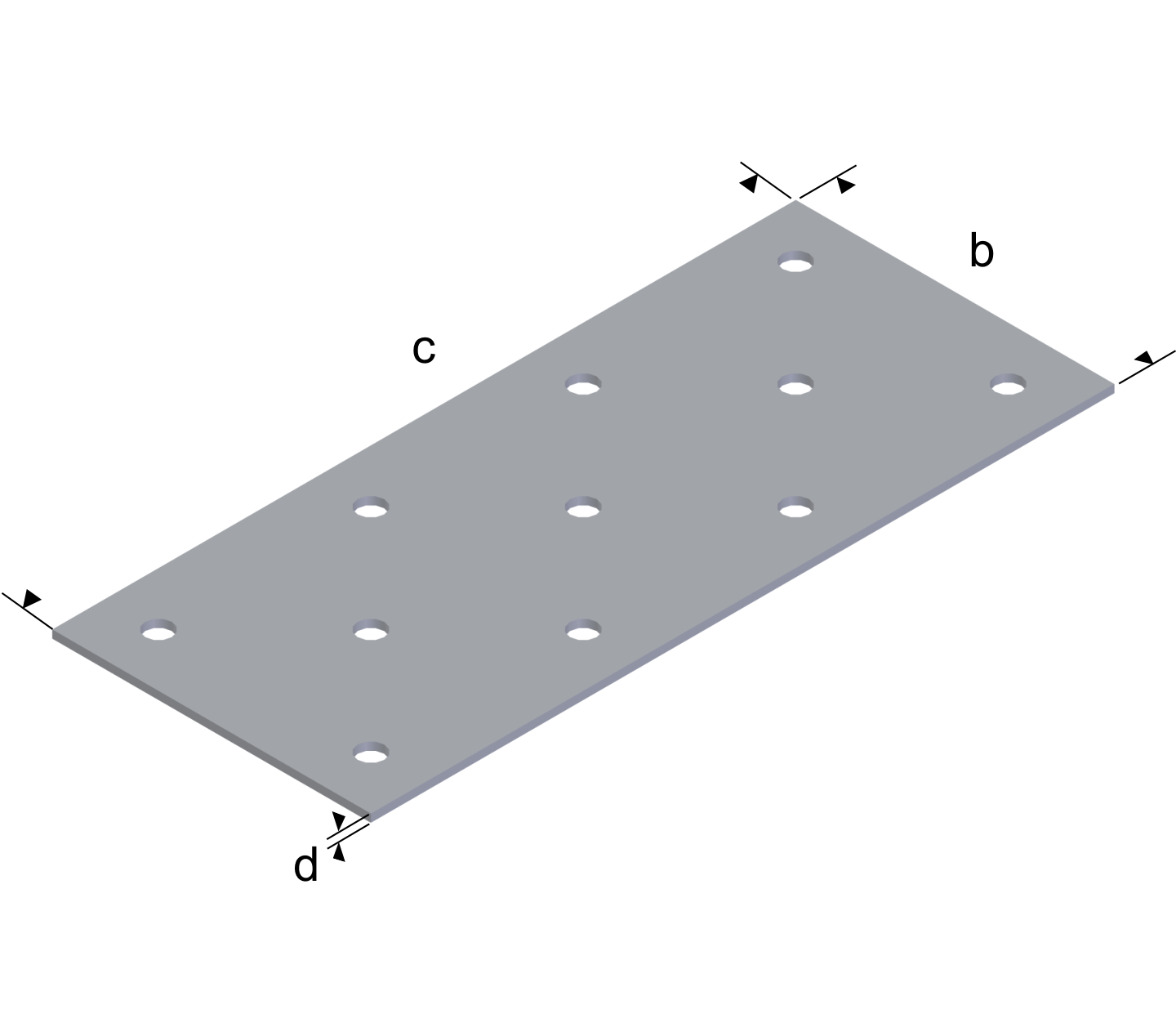 HÅLPLATTA  60X160X2,0MM