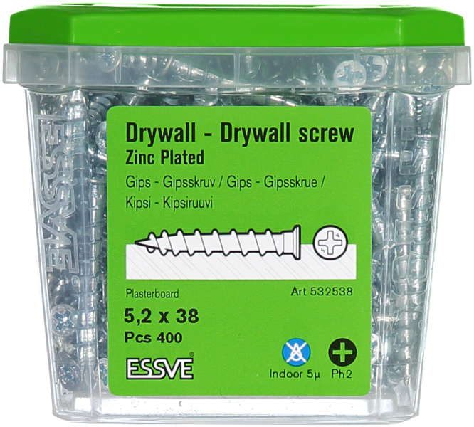 GIPSSKRUV GIPS FZB 5,2X38MM 400ST