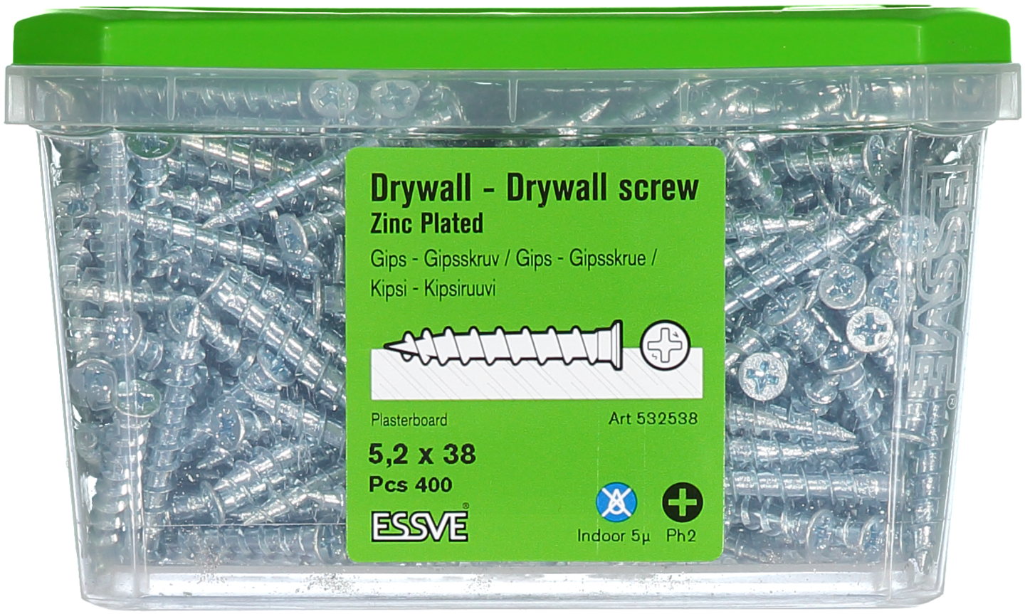 GIPSSKRUV GIPS FZB 5,2X38MM 400ST