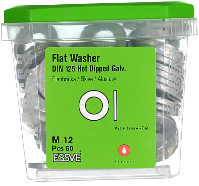PLANBRICKA ESSVE DIN 125 FZV M12 50ST