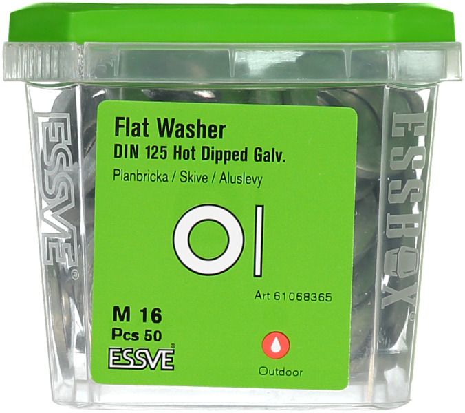 PLANBRICKA ESSVE DIN 125 FZV M16 50ST